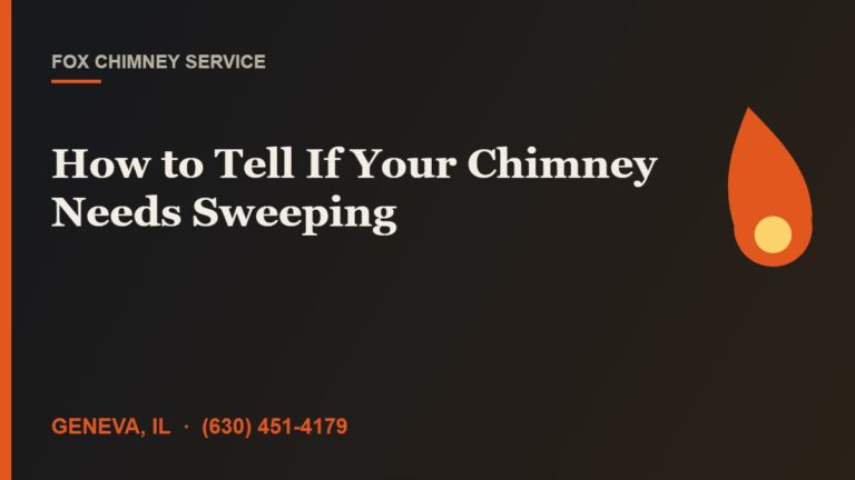 Signs your chimney needs sweeping — Fox Chimney Service, Geneva IL